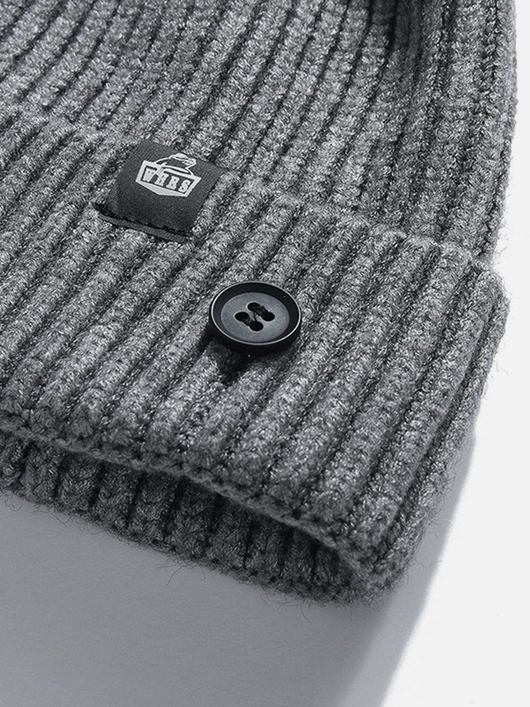 Helmiss - Buttons Knit Dome Hat- Streetwear Fashion - helmiss.com