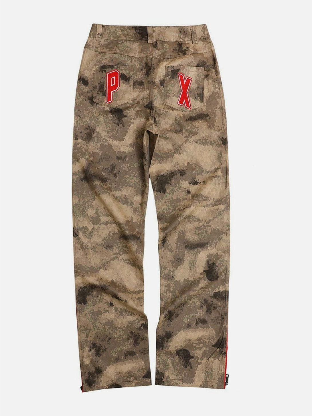 Helmiss - Camouflage Adjustable Zip Straight Pants- Streetwear Fashion - helmiss.com