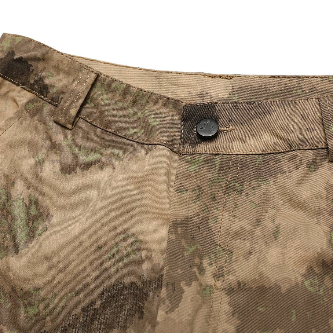 Helmiss - Camouflage Adjustable Zip Straight Pants- Streetwear Fashion - helmiss.com