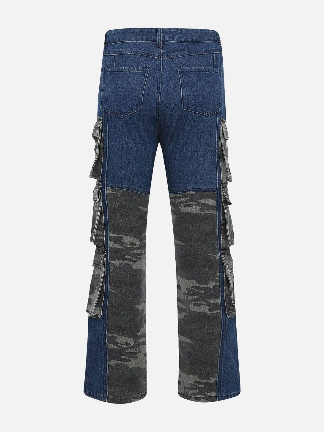 Helmiss - Camouflage Patchwork Jeans- Streetwear Fashion - helmiss.com