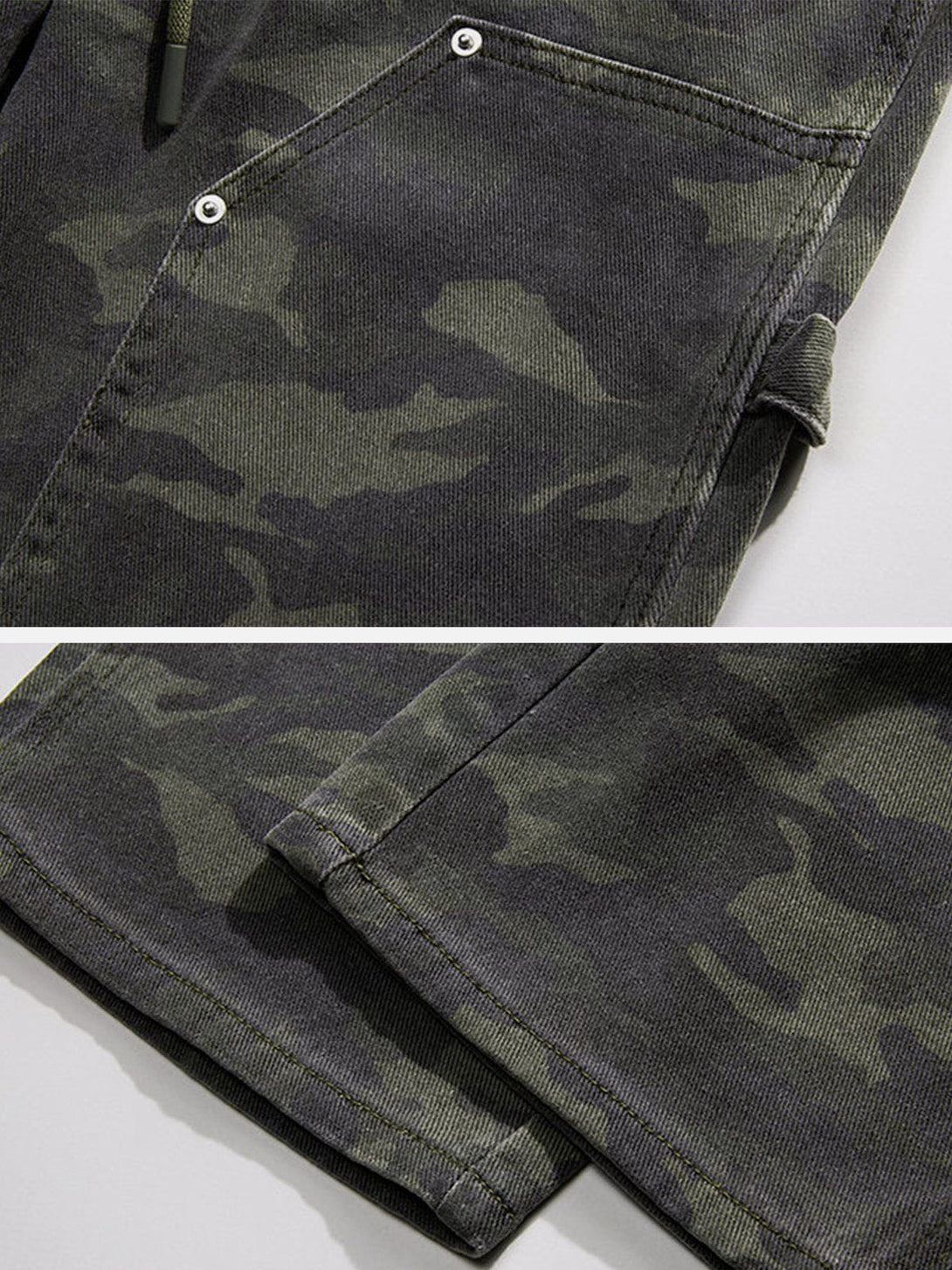 Helmiss - Camouflage Print Jeans- Streetwear Fashion - helmiss.com