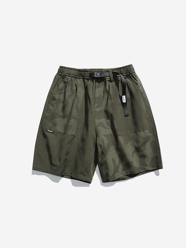 Helmiss - Camouflage Print Shorts- Streetwear Fashion - helmiss.com