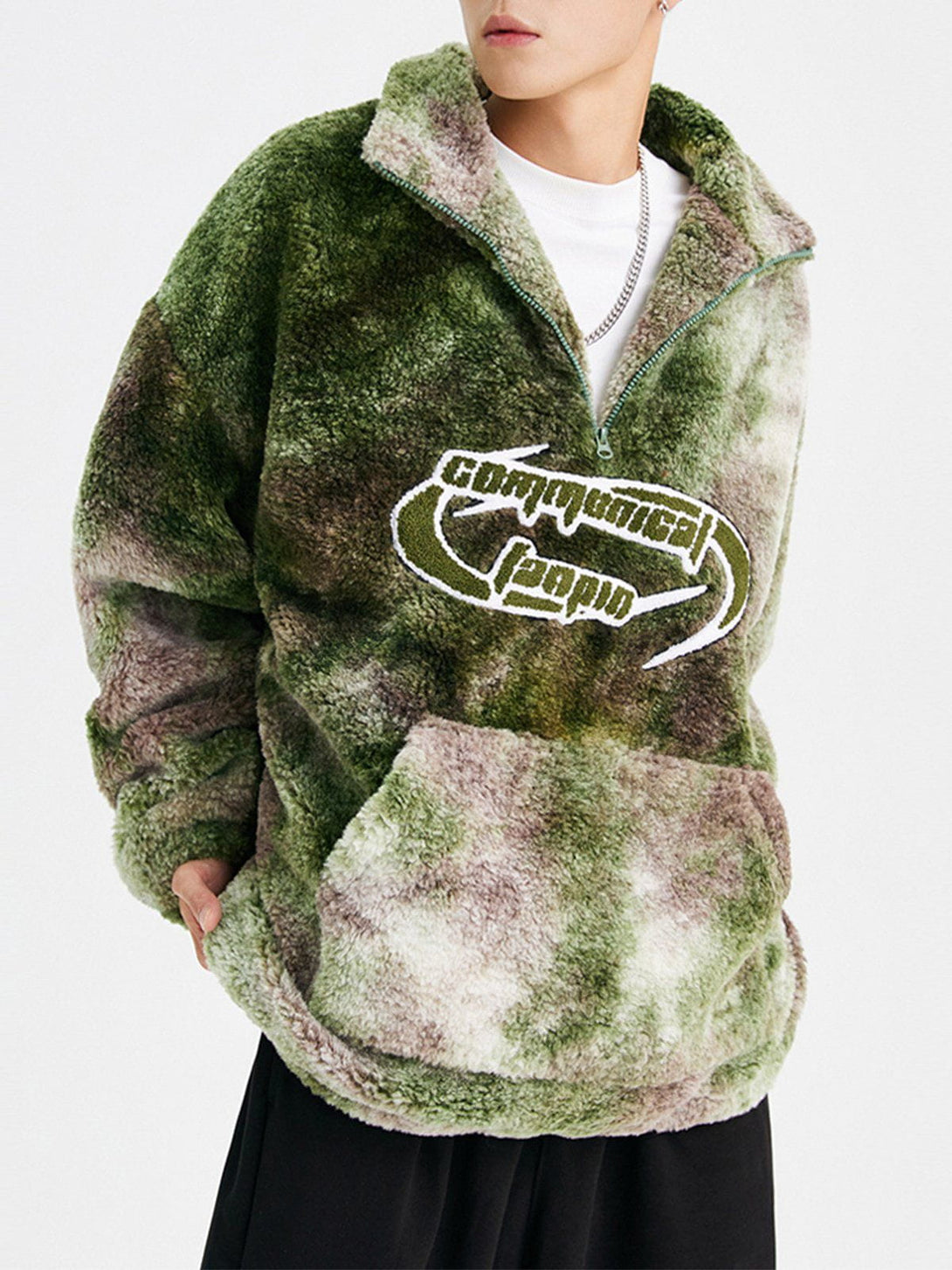 Helmiss - Camouflage Sherpa Pullover Winter Coat- Streetwear Fashion - helmiss.com