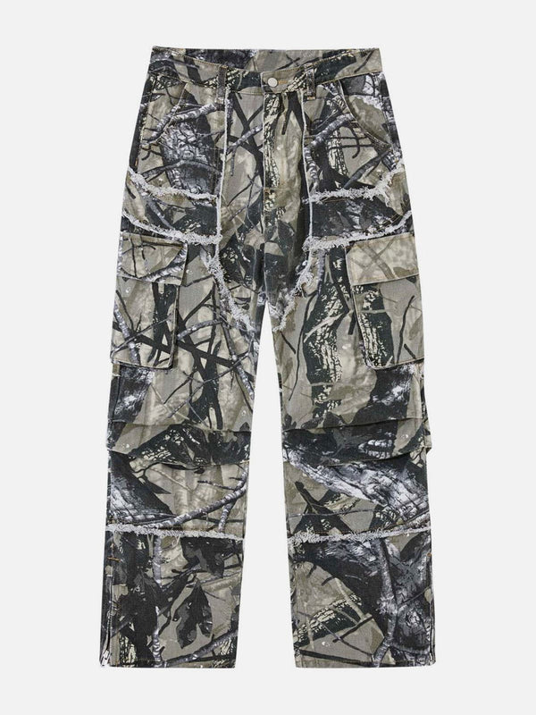 Helmiss - Camouflage Tree Branch Pants- Streetwear Fashion - helmiss.com