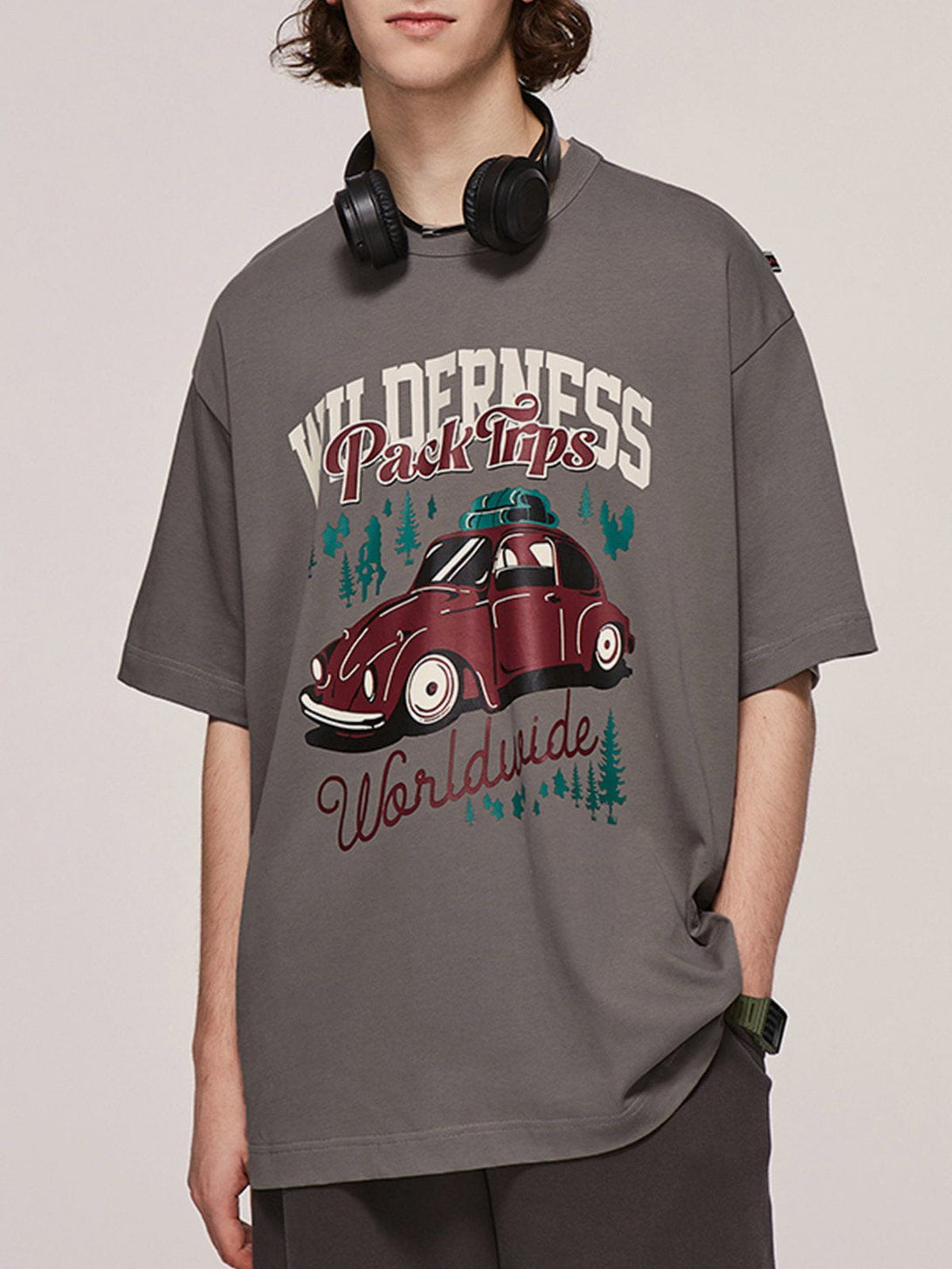 Helmiss - Car Print Tee- Streetwear Fashion - helmiss.com