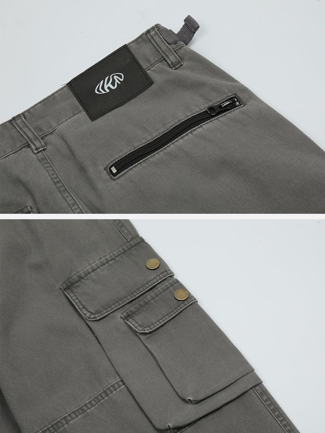 Helmiss - Cargo Multi-Pocket Jeans- Streetwear Fashion - helmiss.com