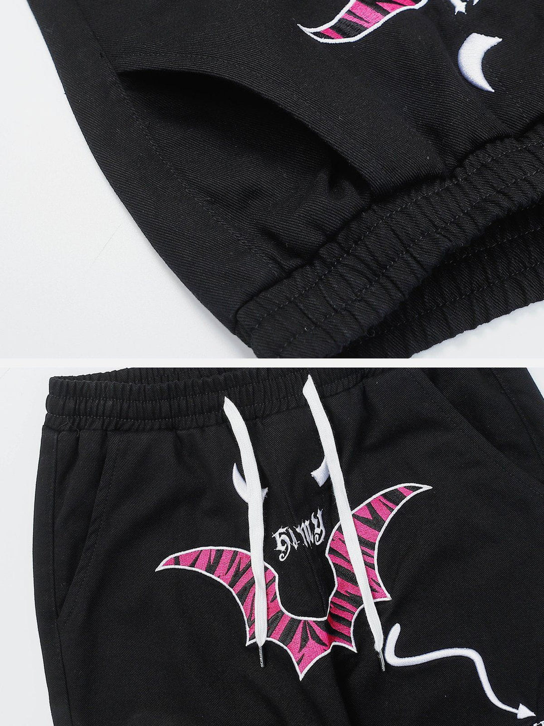 Helmiss - Cartoon Bat Elastic Pants- Streetwear Fashion - helmiss.com