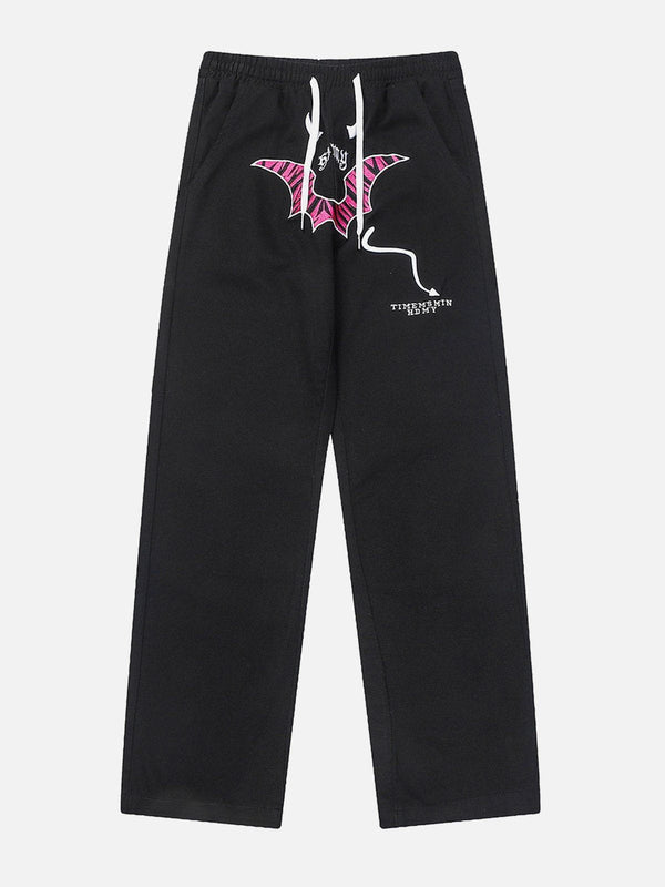 Helmiss - Cartoon Bat Elastic Pants- Streetwear Fashion - helmiss.com