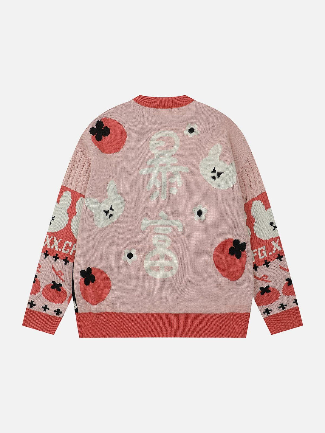 Helmiss - Cartoon Embroidery Sweater- Streetwear Fashion - helmiss.com