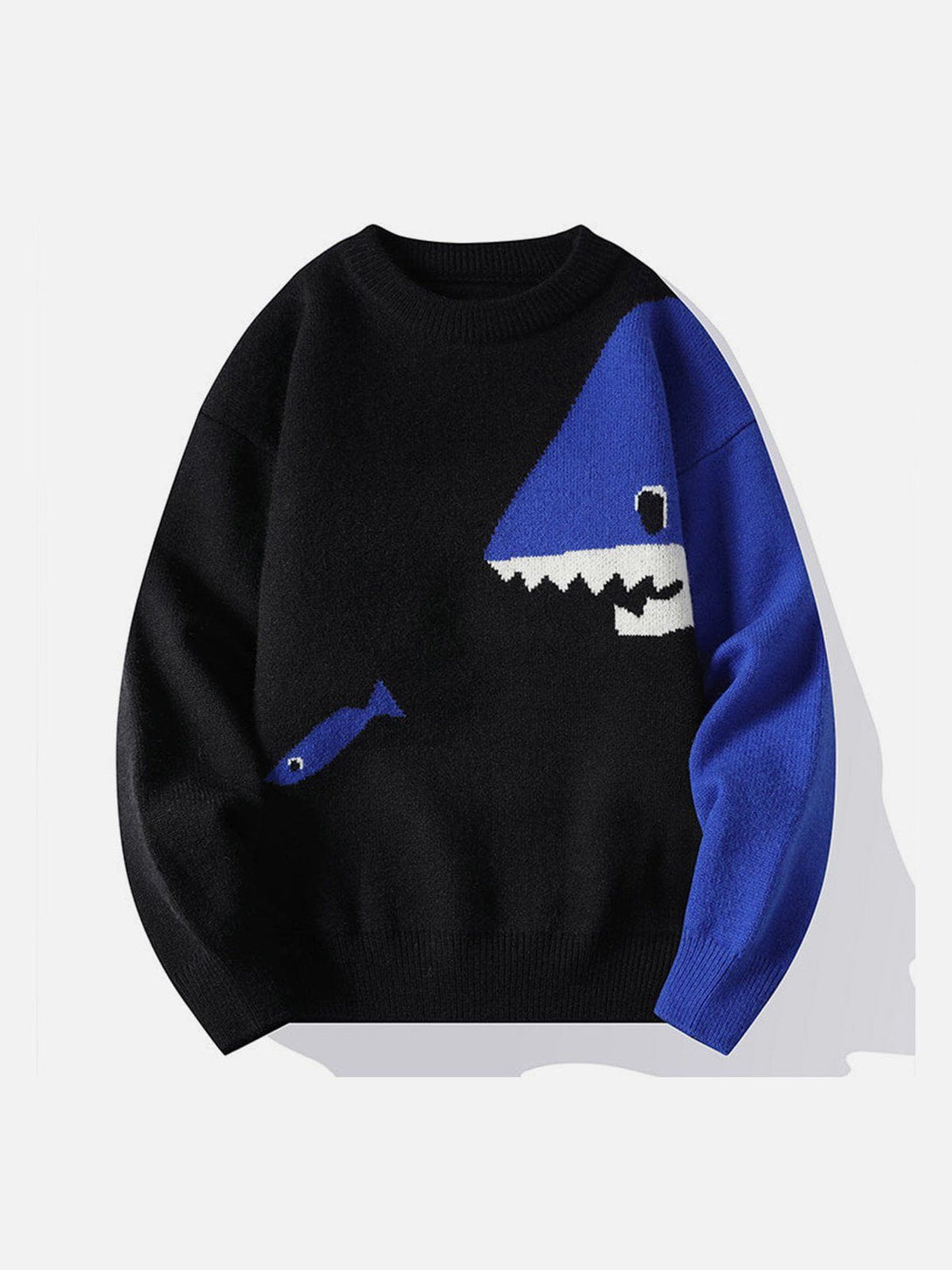 Helmiss - Cartoon Shark Sweater- Streetwear Fashion - helmiss.com