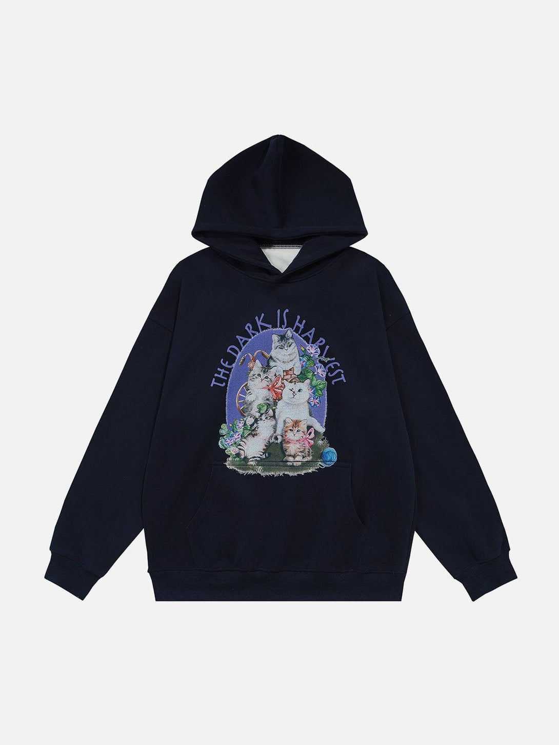 Helmiss - Cat Print Hoodie- Streetwear Fashion - helmiss.com