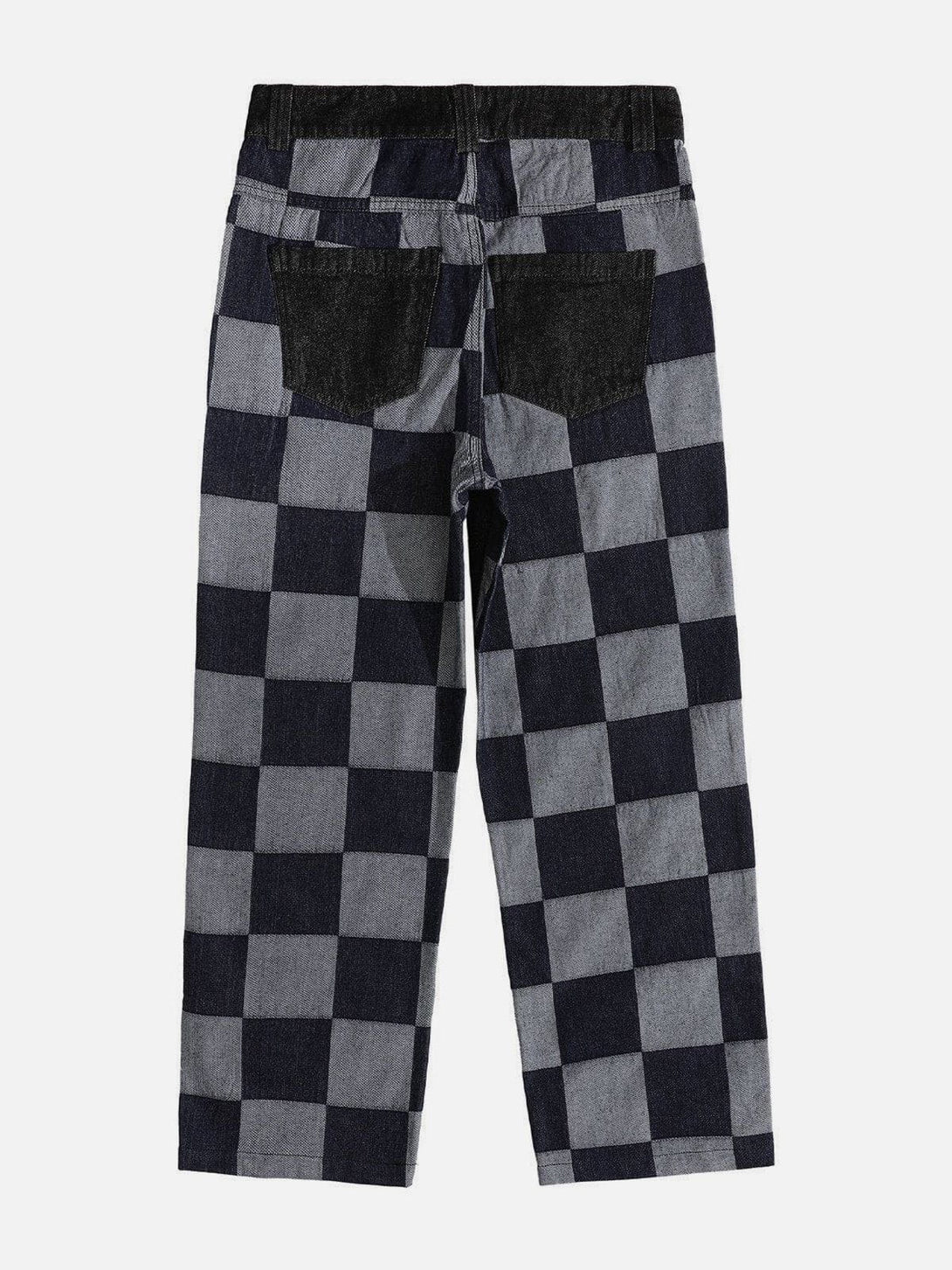 Helmiss - Checkerboard Jeans- Streetwear Fashion - helmiss.com