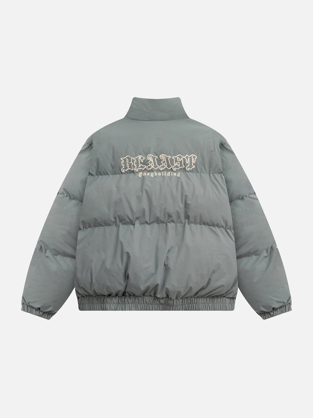 Helmiss - Checkerboard Print Neck Winter Coat- Streetwear Fashion - helmiss.com