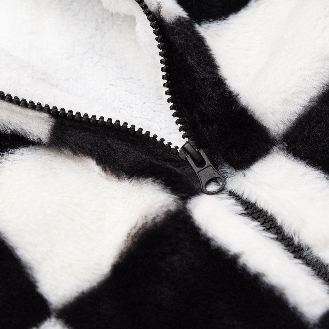 Helmiss - Checkerboard Winter Coat- Streetwear Fashion - helmiss.com