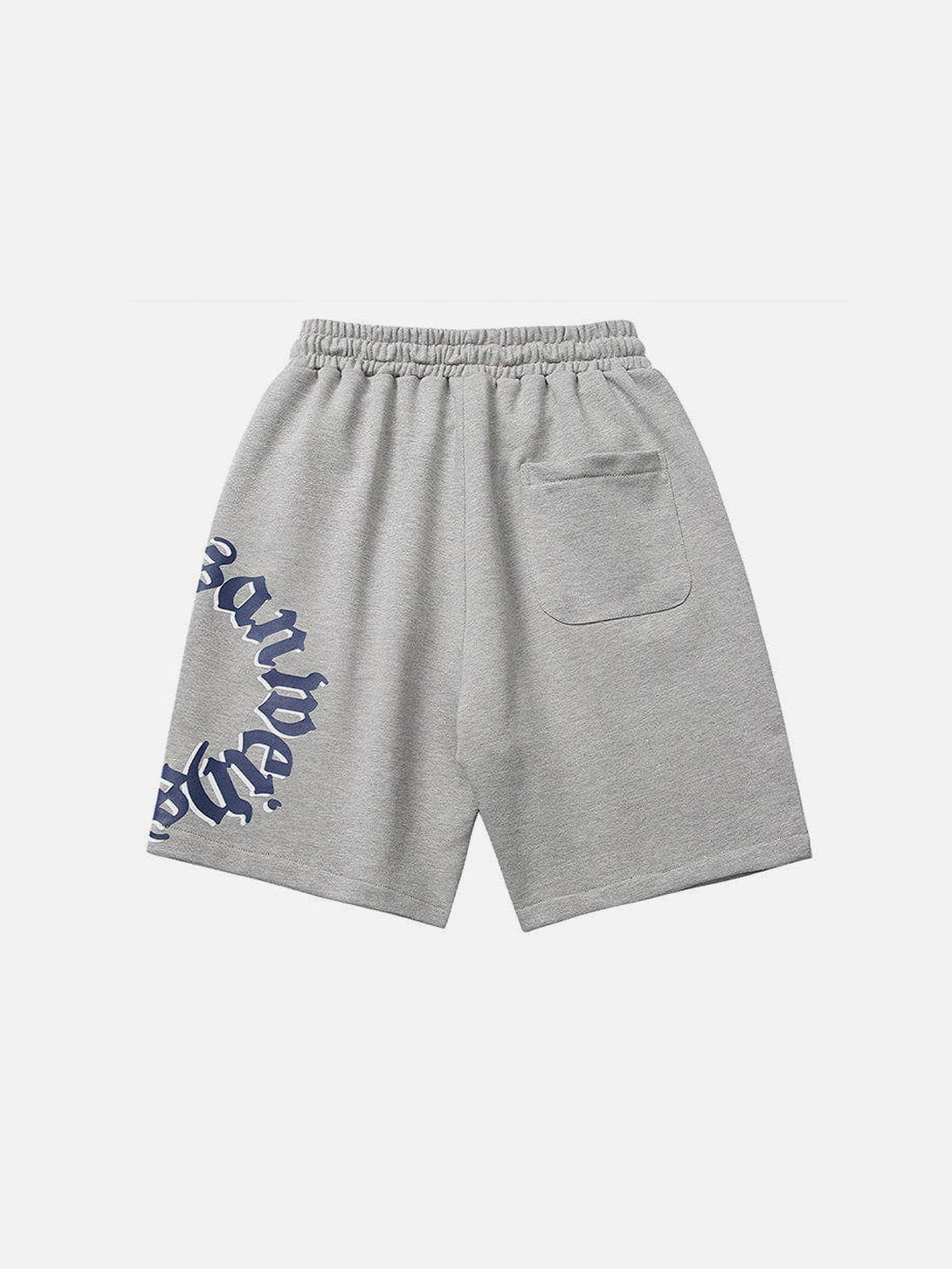 Helmiss - Circle Letter Drawstring Shorts- Streetwear Fashion - helmiss.com