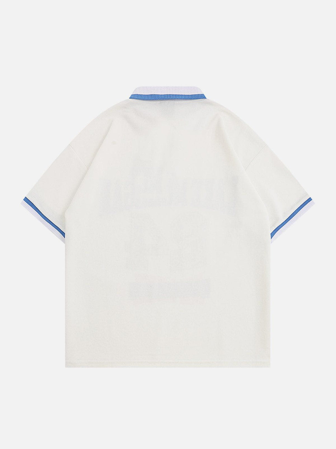 Helmiss - Clashing Digital Print Polo Collar Tee- Streetwear Fashion - helmiss.com