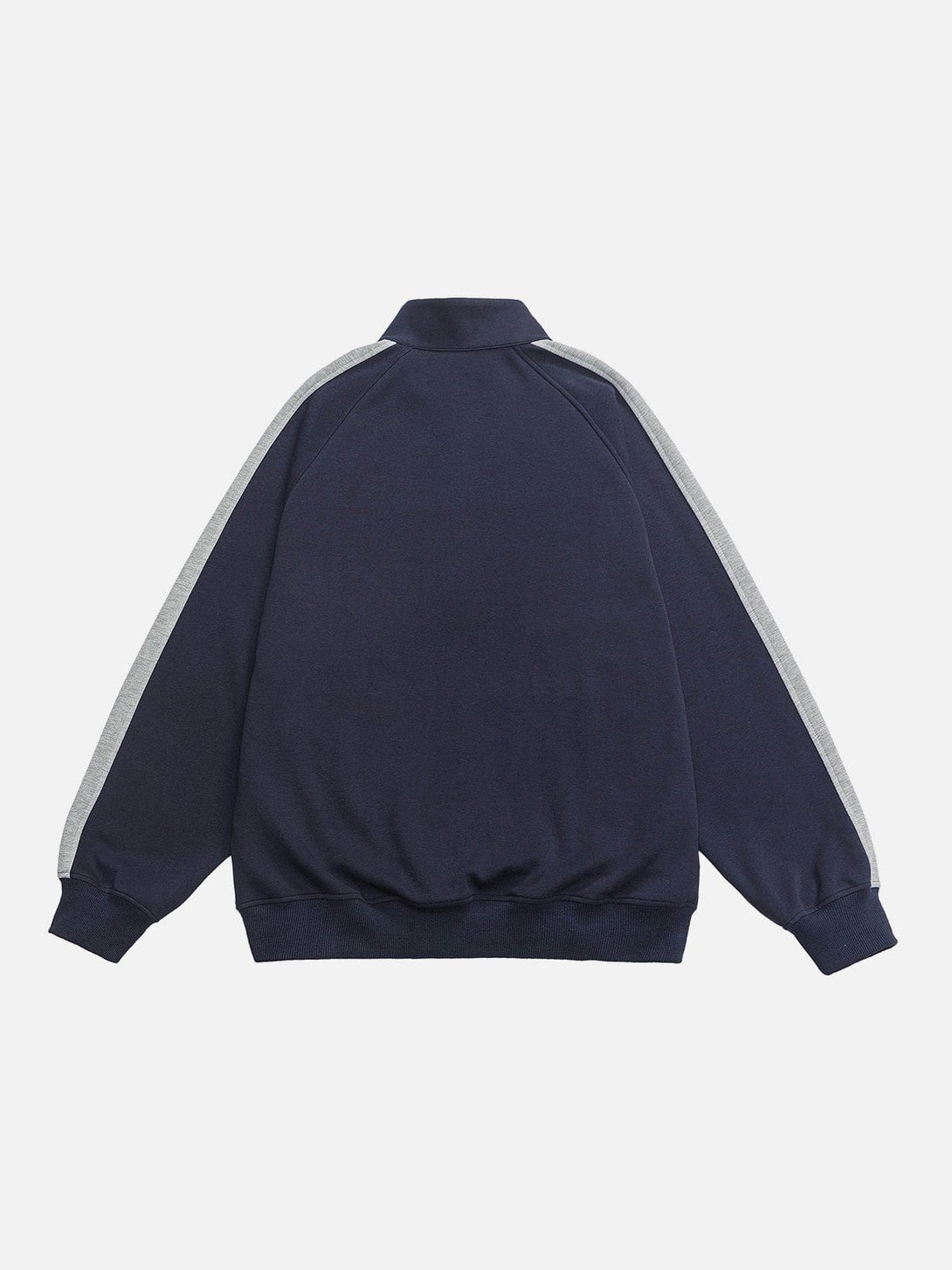 Helmiss - Color Block Polo Sweatshirt- Streetwear Fashion - helmiss.com