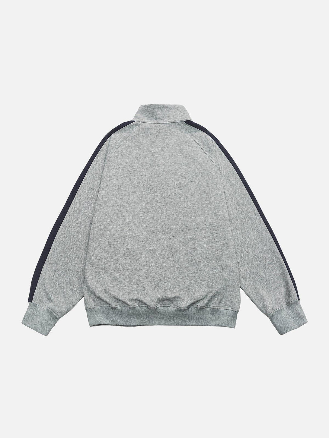 Helmiss - Color Block Polo Sweatshirt- Streetwear Fashion - helmiss.com