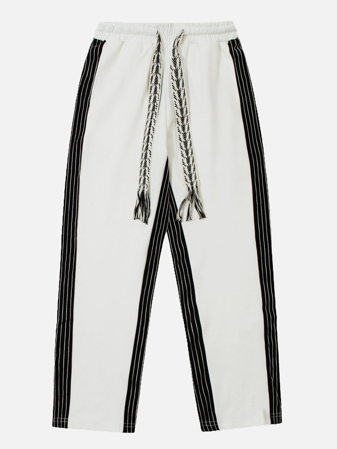 Helmiss - Color-Block Striped Drawstring Pants- Streetwear Fashion - helmiss.com