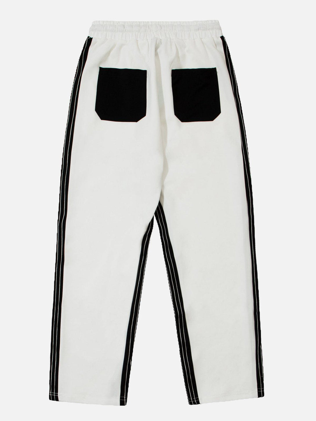 Helmiss - Color-Block Striped Drawstring Pants- Streetwear Fashion - helmiss.com