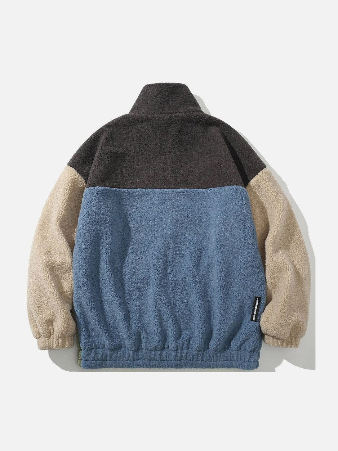 Helmiss - Color Matching Sherpa Coat- Streetwear Fashion - helmiss.com