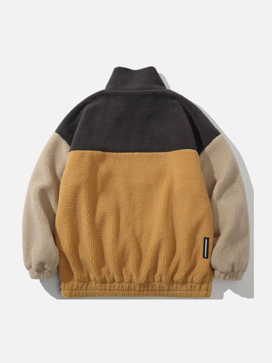 Helmiss - Color Matching Sherpa Coat- Streetwear Fashion - helmiss.com