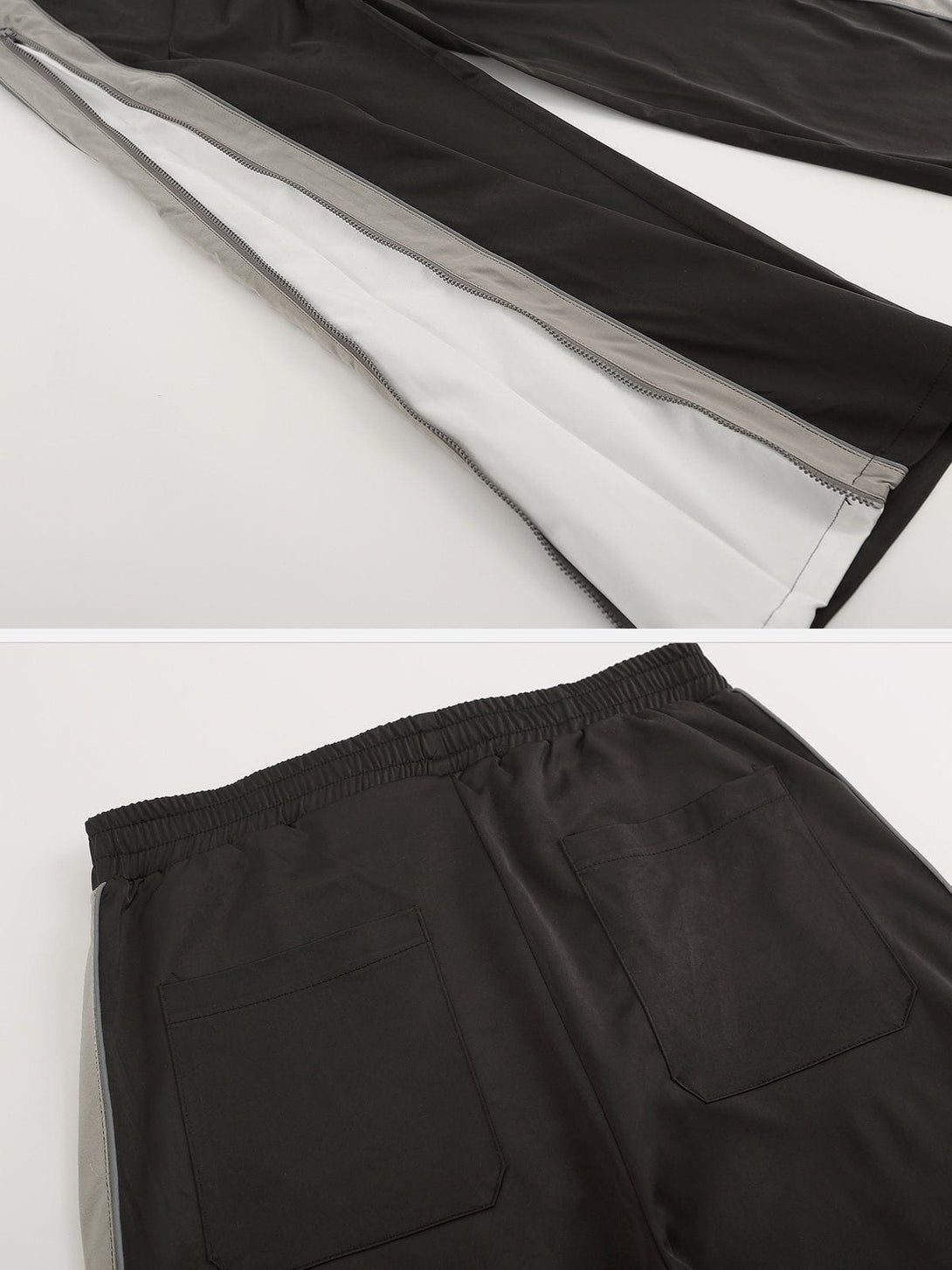 Helmiss - Color Panel Zip UP Pants- Streetwear Fashion - helmiss.com