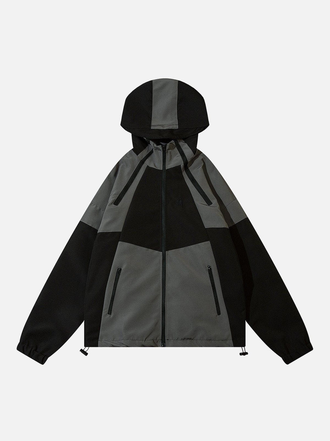 Helmiss - Colorblock Hooded Windbreaker Anorak- Streetwear Fashion - helmiss.com