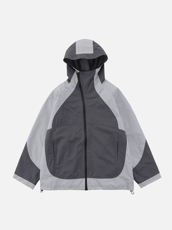 Helmiss - Colorblock Simple Anorak- Streetwear Fashion - helmiss.com