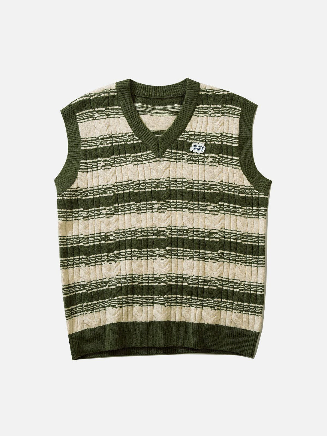 Helmiss - Colorblock Stripe Sweater Vest- Streetwear Fashion - helmiss.com