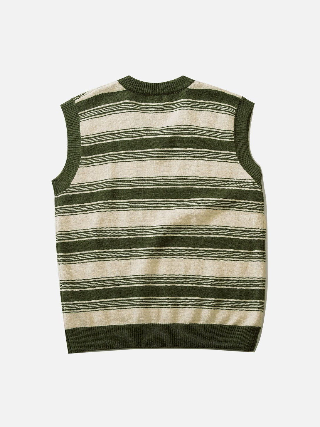 Helmiss - Colorblock Stripe Sweater Vest- Streetwear Fashion - helmiss.com