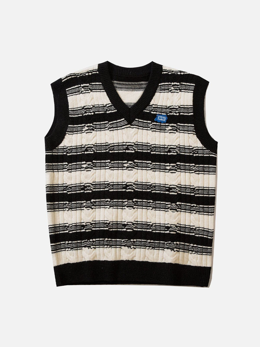 Helmiss - Colorblock Stripe Sweater Vest- Streetwear Fashion - helmiss.com