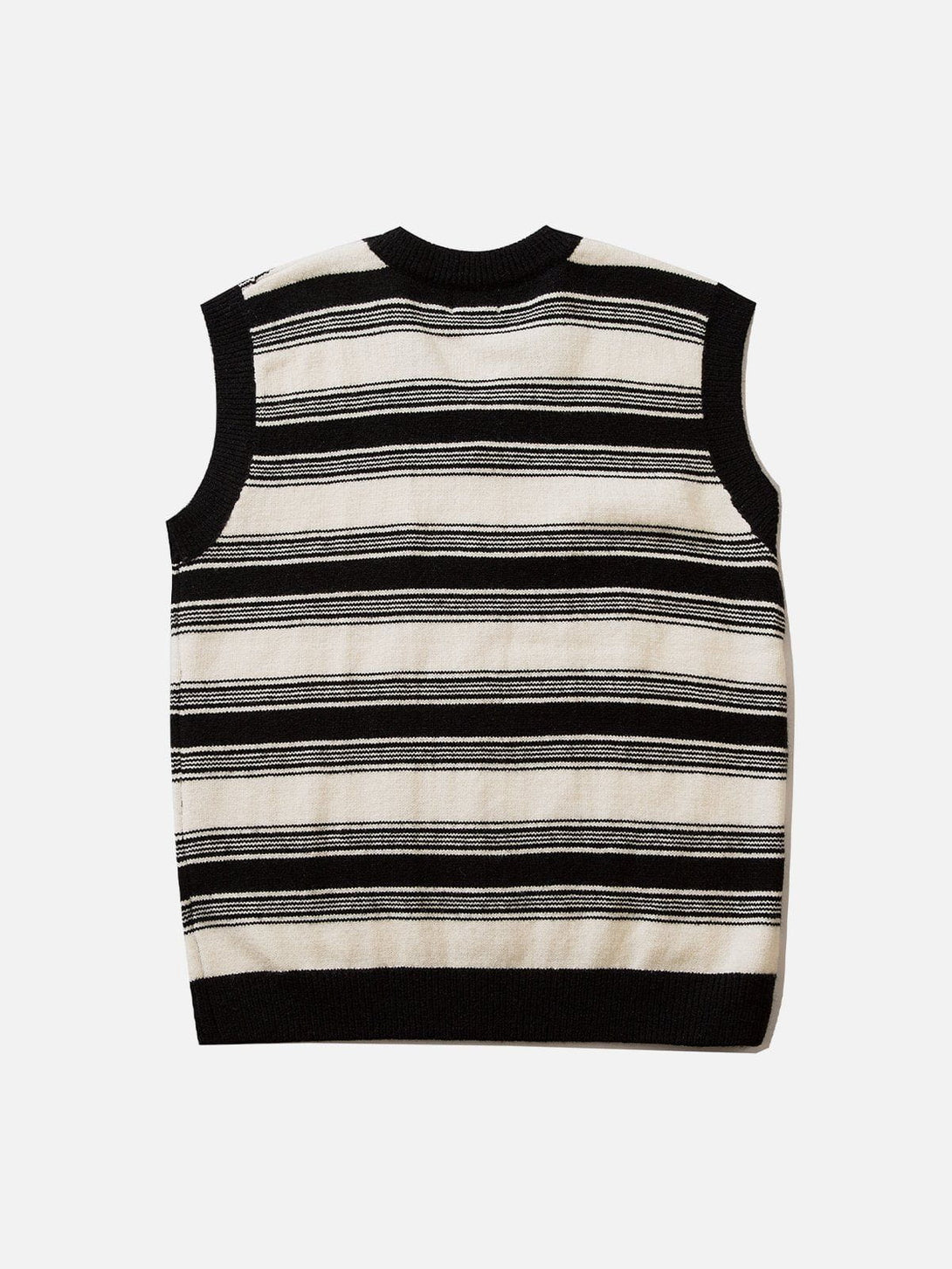 Helmiss - Colorblock Stripe Sweater Vest- Streetwear Fashion - helmiss.com