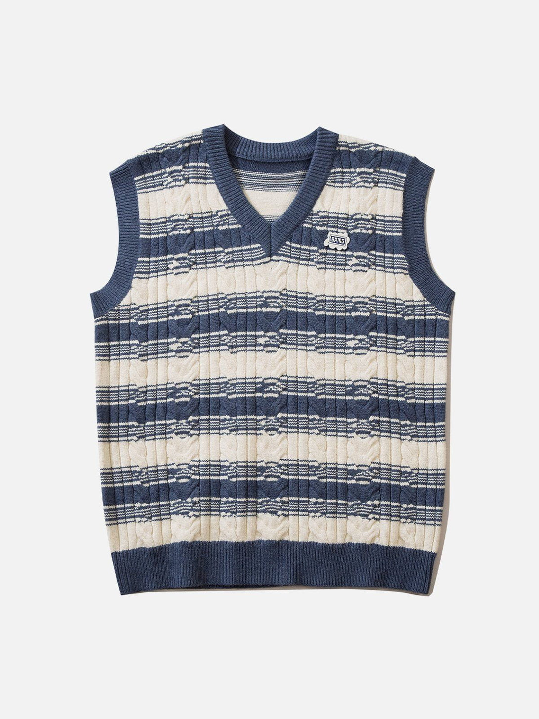 Helmiss - Colorblock Stripe Sweater Vest- Streetwear Fashion - helmiss.com