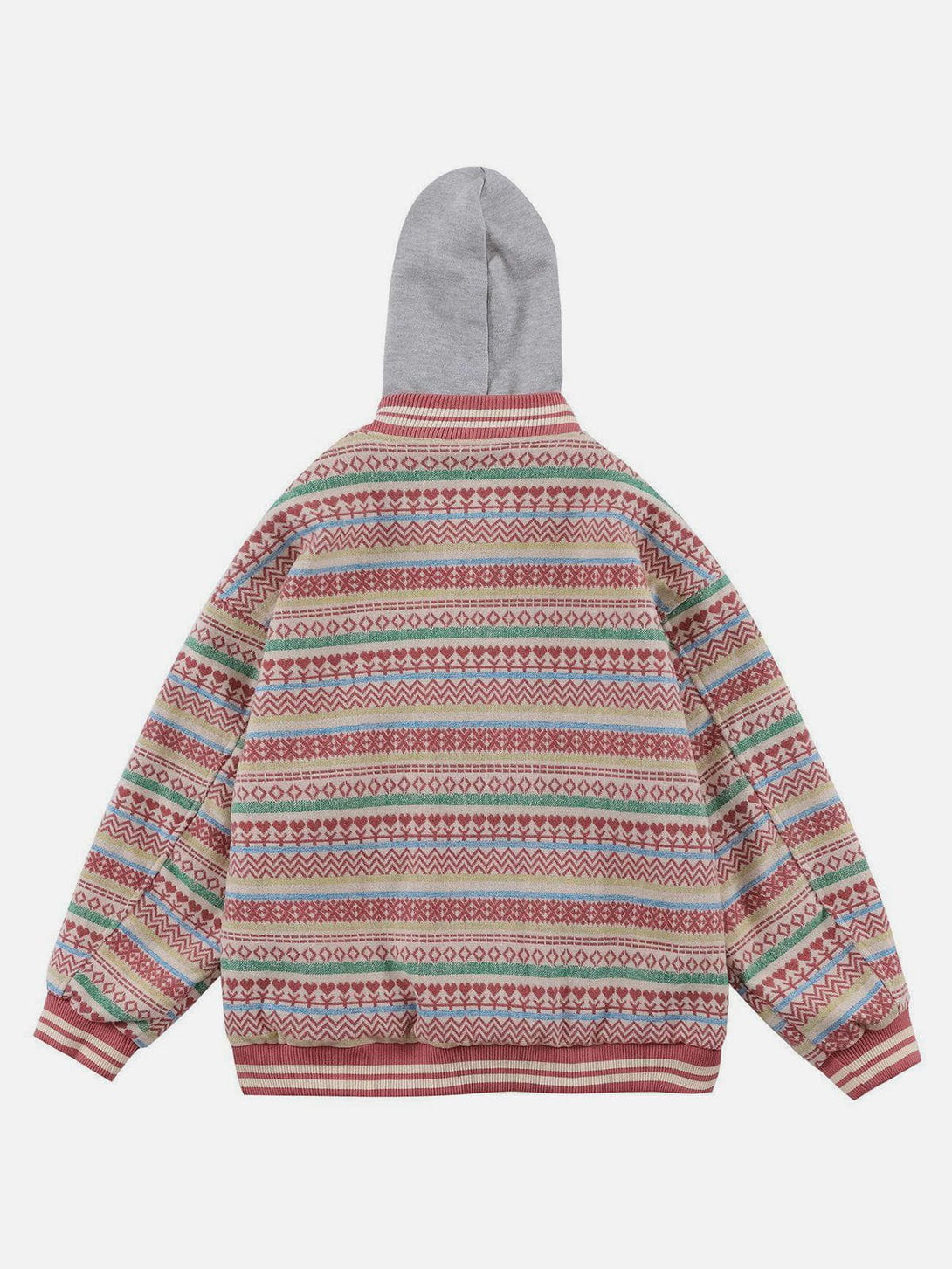 Helmiss - Colorful Knit Hoodie- Streetwear Fashion - helmiss.com