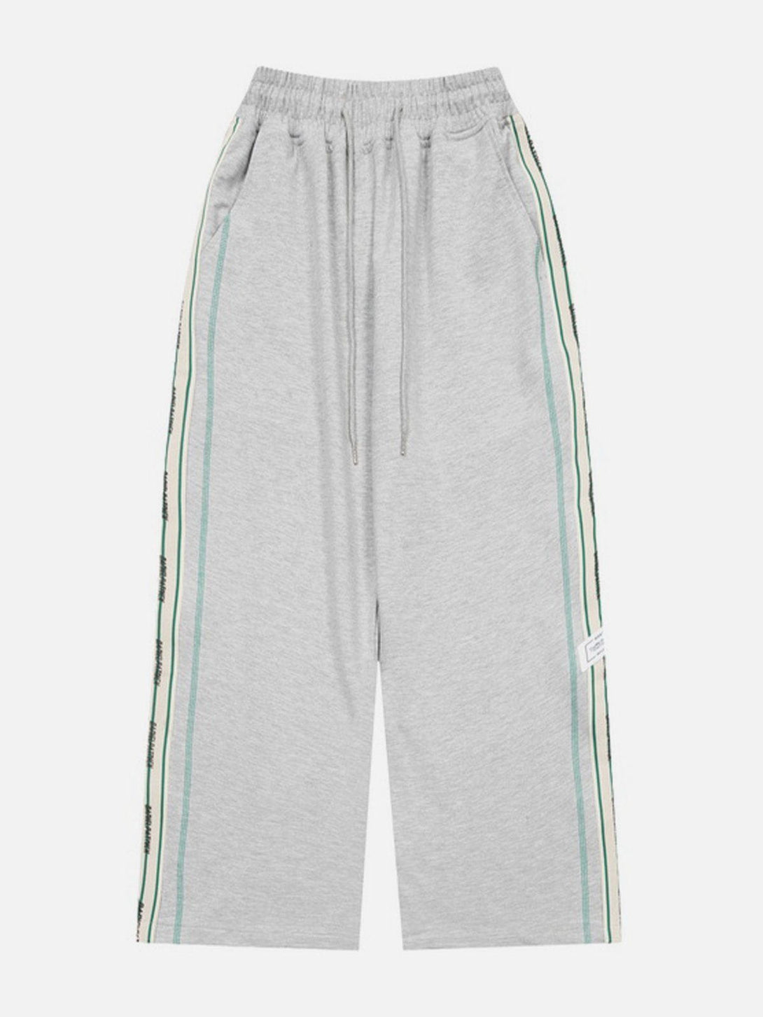 Helmiss - Colorful Striped Drawstring Sweatpants- Streetwear Fashion - helmiss.com