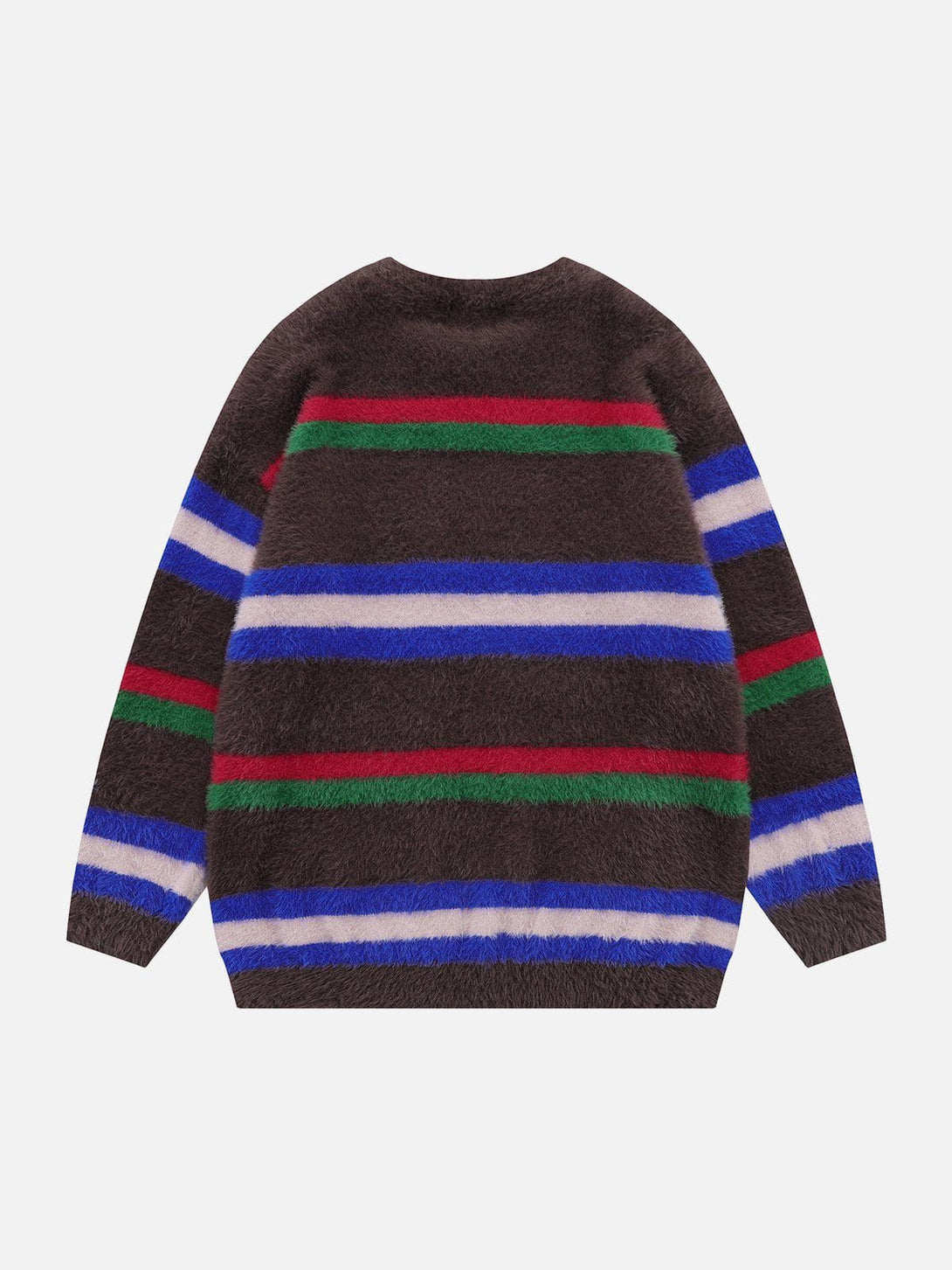 Helmiss - Colorful Striped Letter Sweater- Streetwear Fashion - helmiss.com