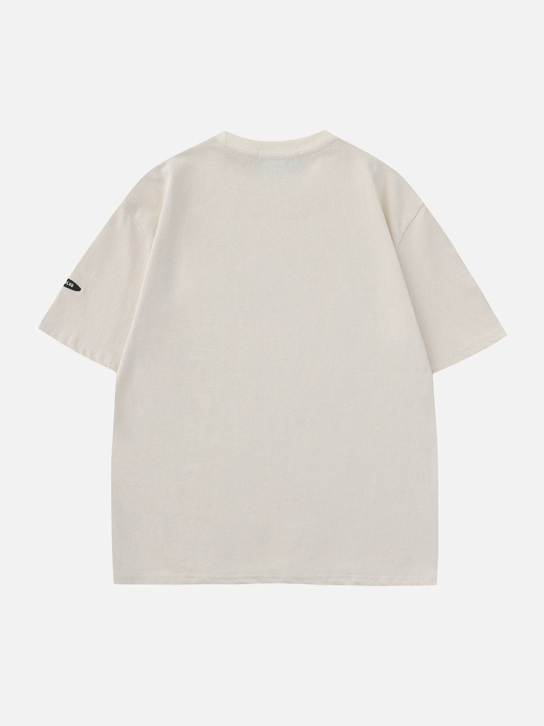 Helmiss - Contrast Color Letter Print Tee- Streetwear Fashion - helmiss.com