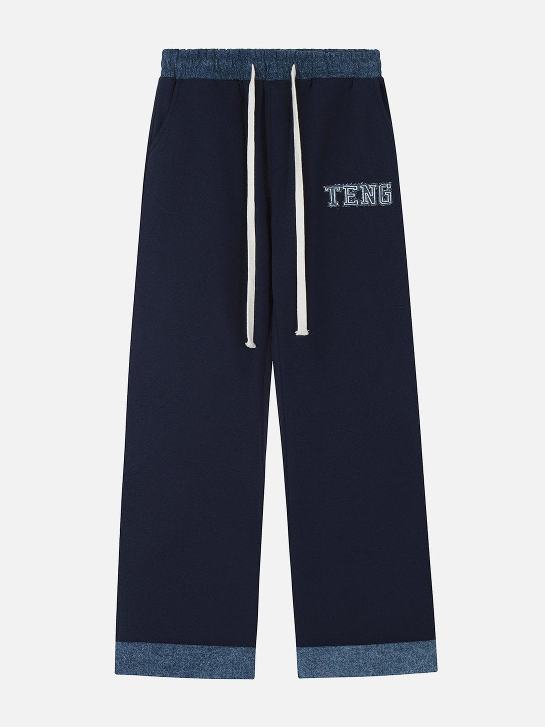 Helmiss - Contrast Drawstring Sweatpants- Streetwear Fashion - helmiss.com