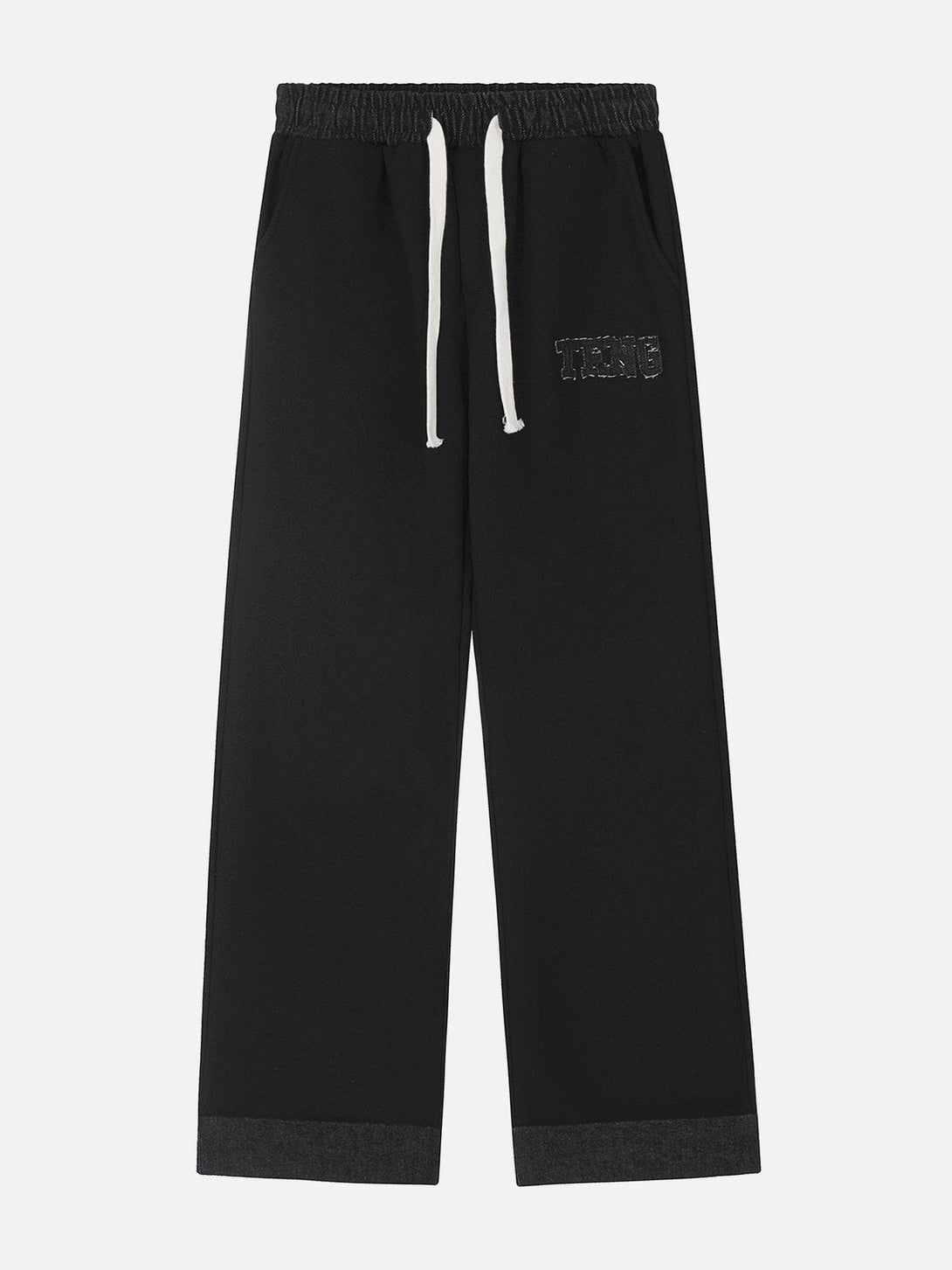 Helmiss - Contrast Drawstring Sweatpants- Streetwear Fashion - helmiss.com