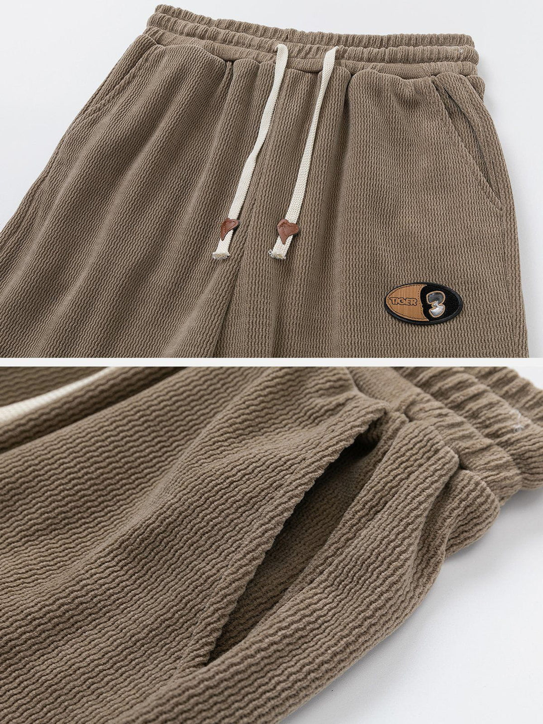 Helmiss - Corduroy Drawstring Pants- Streetwear Fashion - helmiss.com