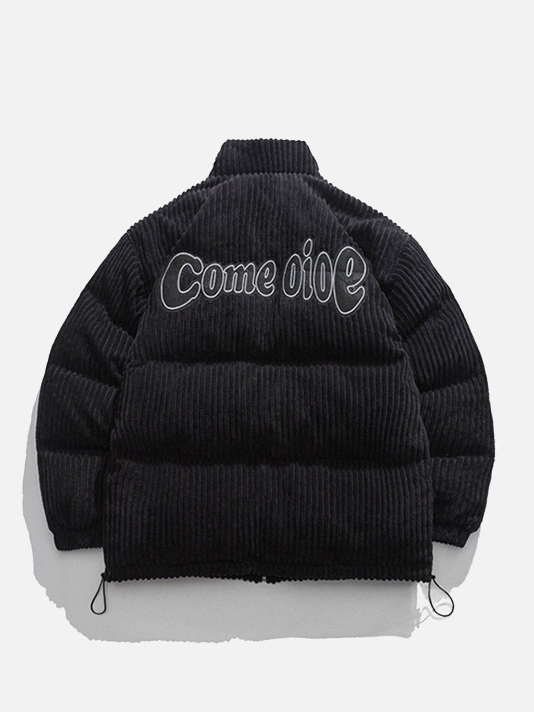 Helmiss - Corduroy Embroidery Winter Coat- Streetwear Fashion - helmiss.com