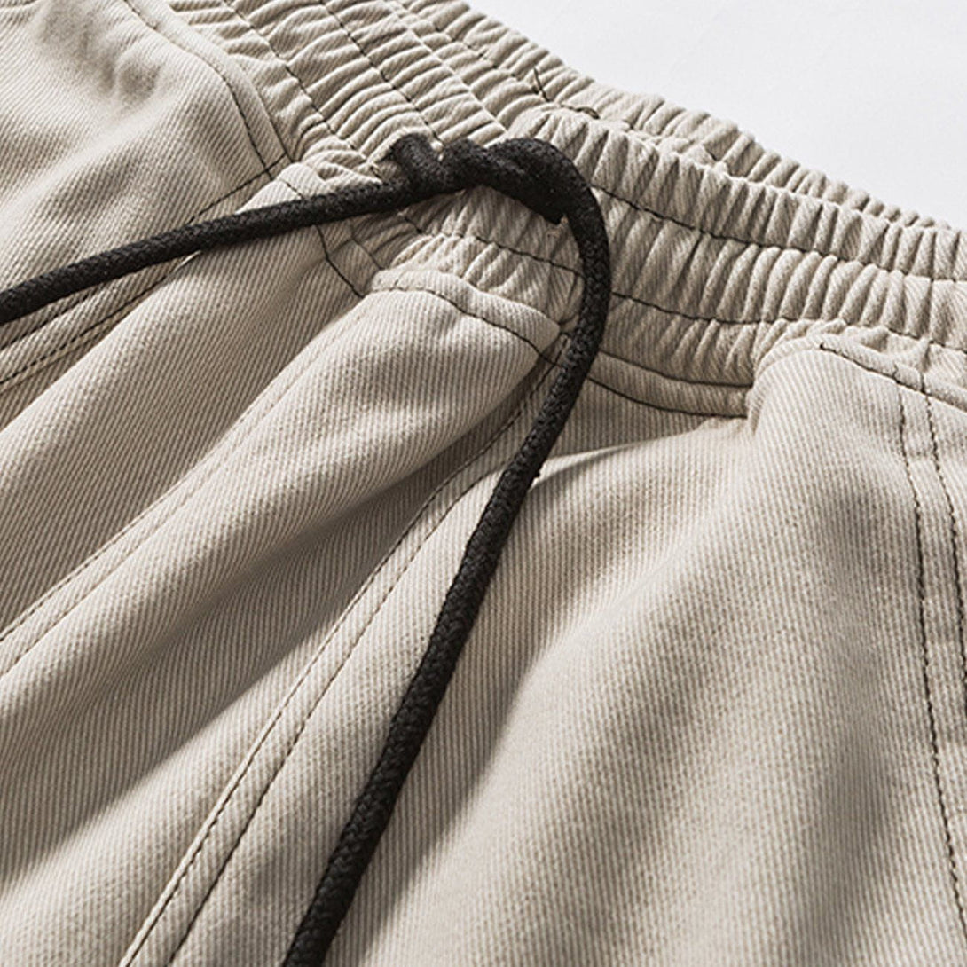 Helmiss - Corduroy Patch Sweatpants- Streetwear Fashion - helmiss.com