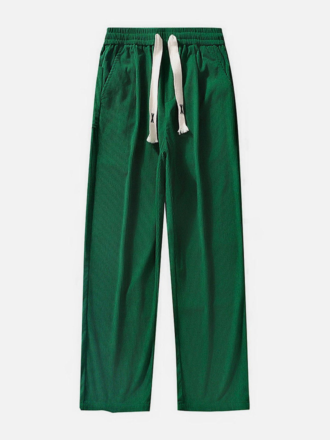 Helmiss - Corduroy Slack Drawstring Pants- Streetwear Fashion - helmiss.com