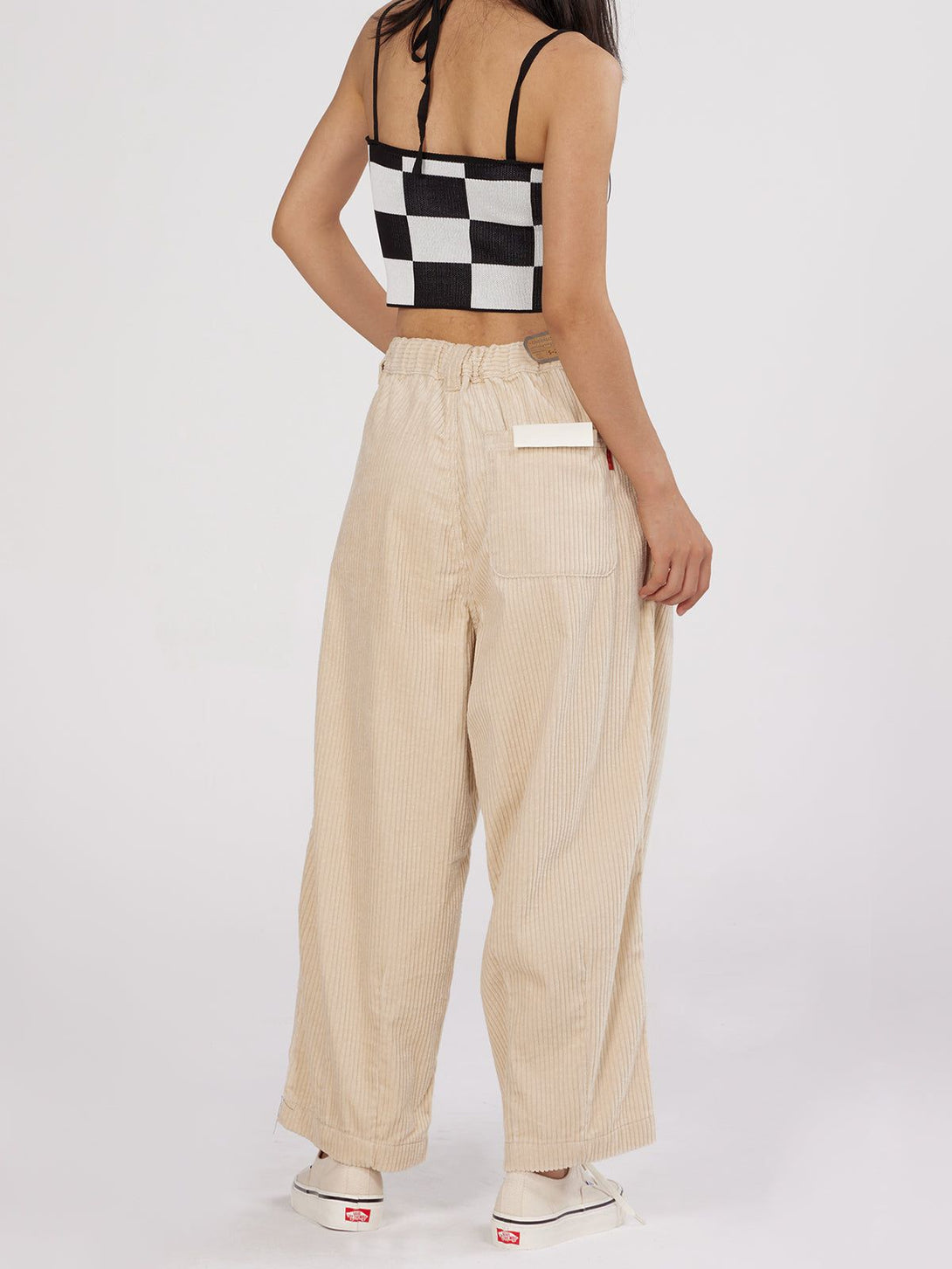 Helmiss - Corduroy Wide-Leg Pants- Streetwear Fashion - helmiss.com