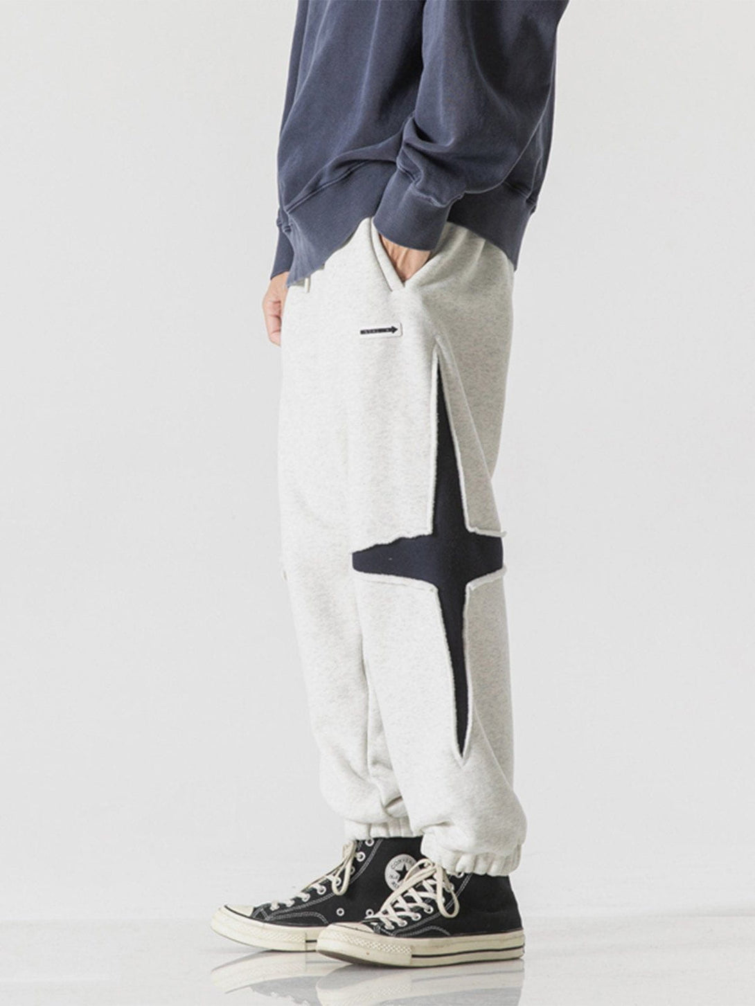 Helmiss - Crossed Star Pants- Streetwear Fashion - helmiss.com