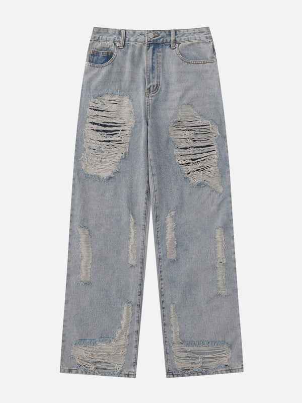 Helmiss - Cut Hole Jeans- Streetwear Fashion - helmiss.com