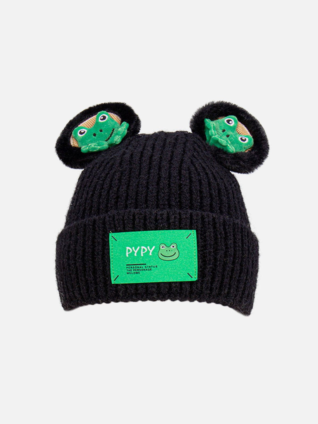 Helmiss - Cute Cartoon 3D Frog Knitting Hat- Streetwear Fashion - helmiss.com