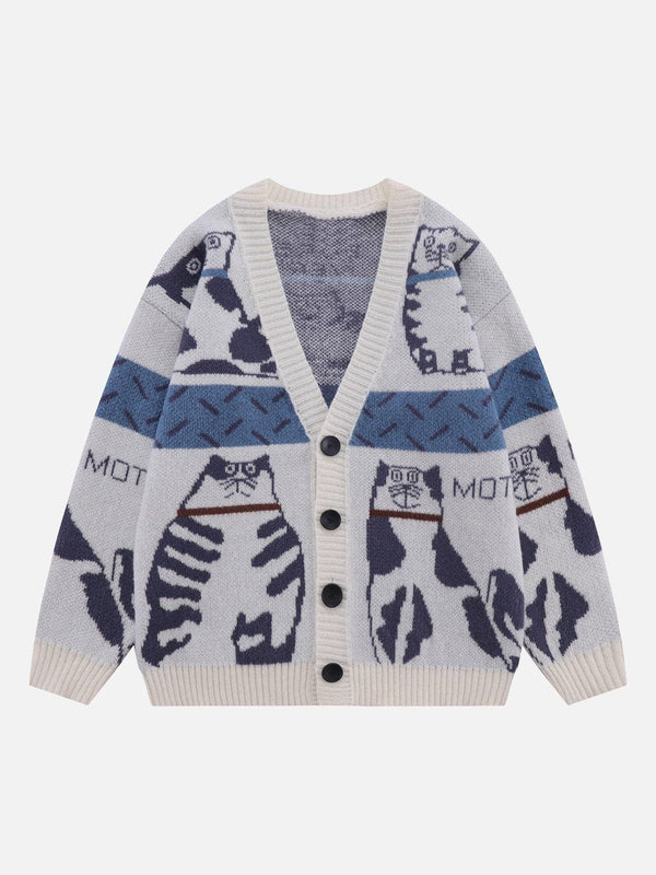 Helmiss - Cute Cat Cardigan- Streetwear Fashion - helmiss.com