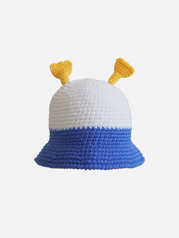 Helmiss - Cute Funny Color Block Knitted Hat- Streetwear Fashion - helmiss.com